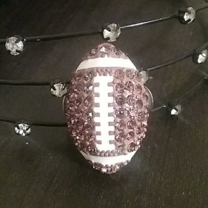 Rinestone Football Ring
